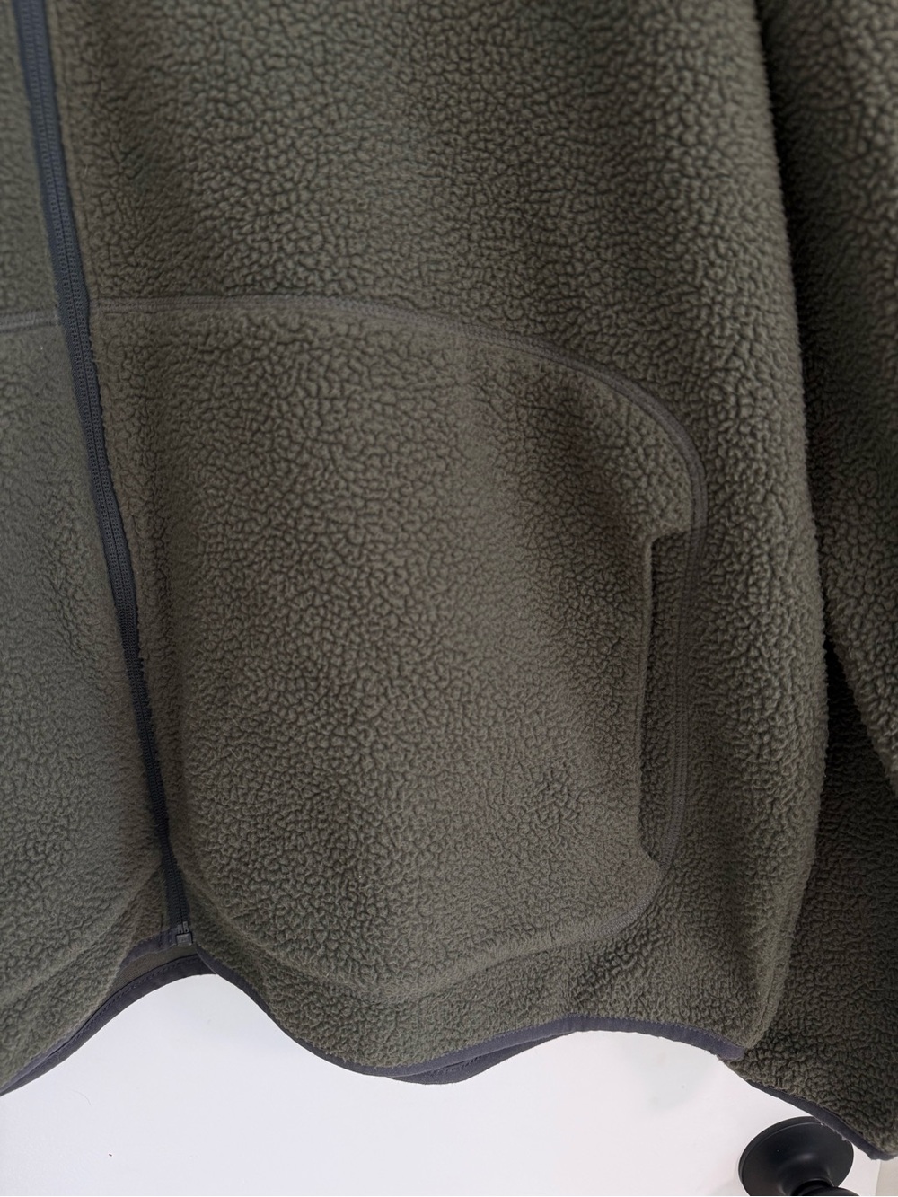 Columbia Men’s Sherpa Fleece Full Zip Jacket Olive Green XXL - Picture 3 of 5